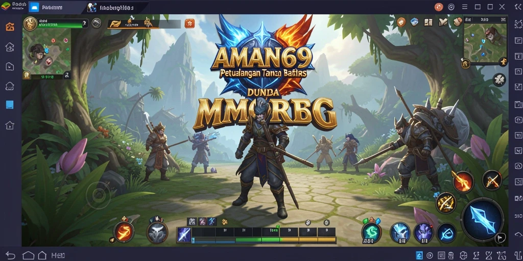 Screenshot gameplay AMAN69 menampilkan petualangan epik dalam dunia MMORPG.