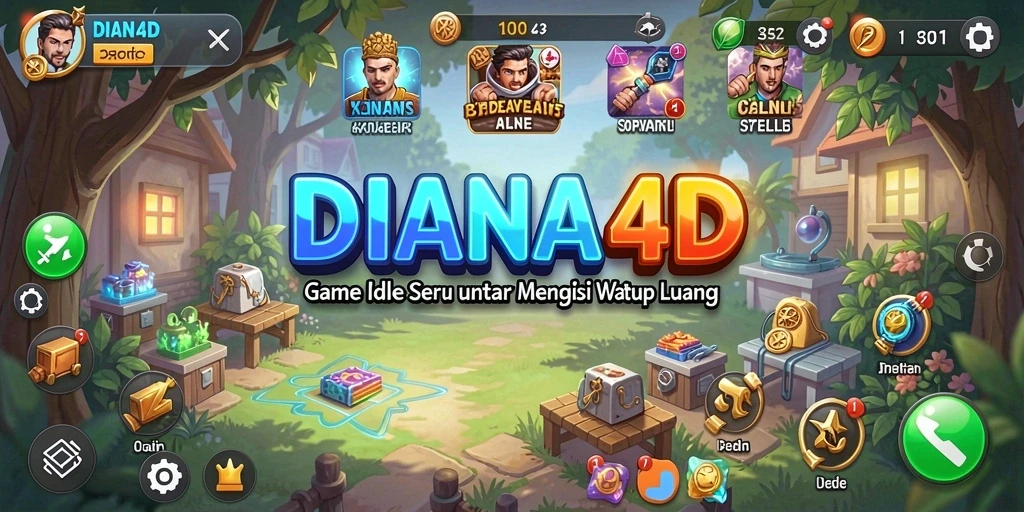 Tampilan menarik DIANA4D dengan gameplay Idle yang seru.