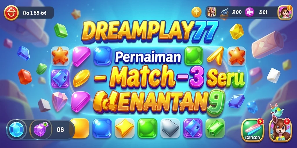 Gameplay menegangkan dalam perjalanan Match-3 yang menantang.