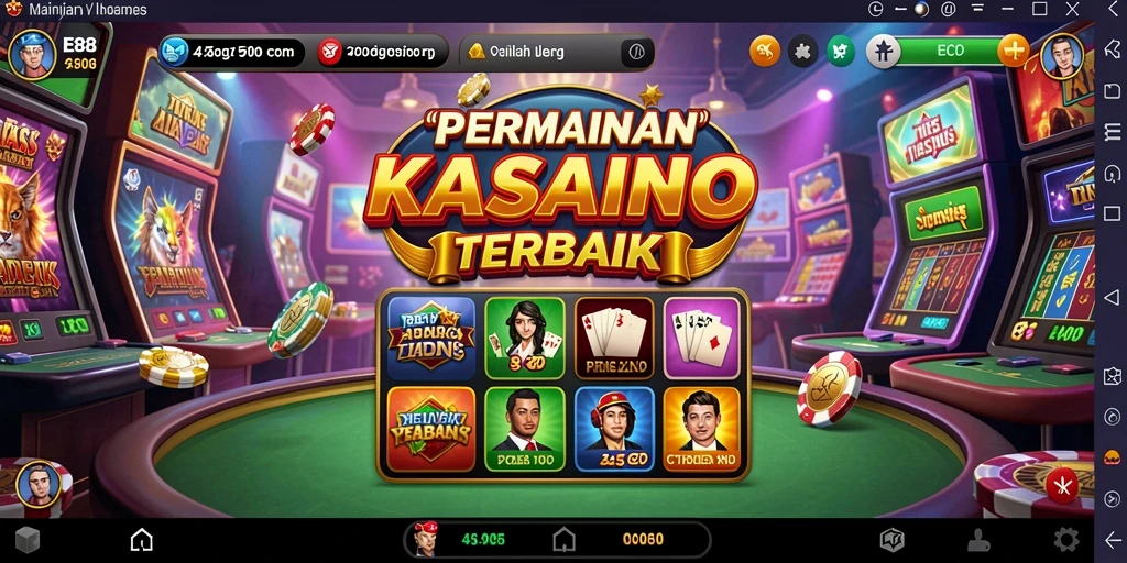 Screenshot E88 menampilkan gameplay Kasino yang menyenangkan.
