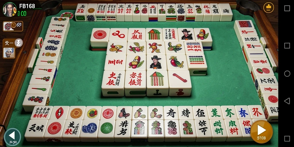 Screenshot menunjukkan gameplay Mahjong yang seru dan interaktif.
