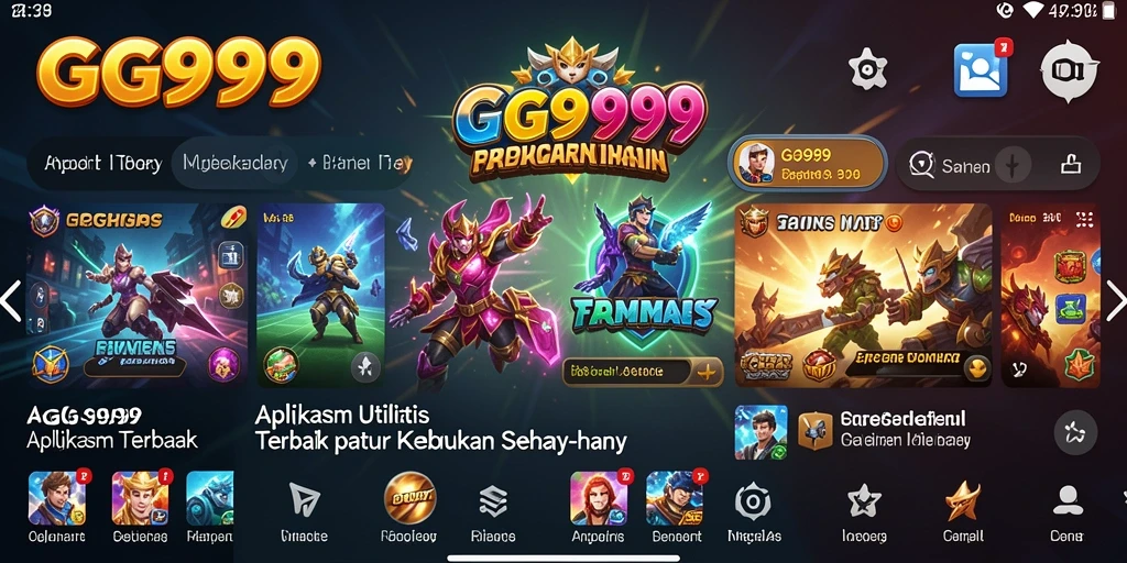Tampilan antarmuka GG999 yang sederhana dan mudah digunakan.