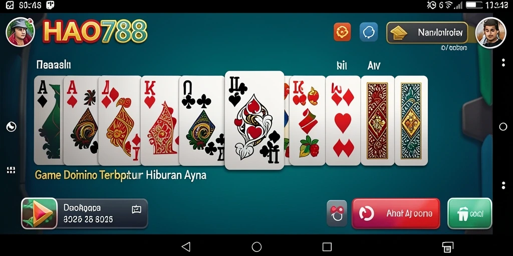 Tangkapan layar gameplay HAO788 menampilkan aksi Domino yang seru.