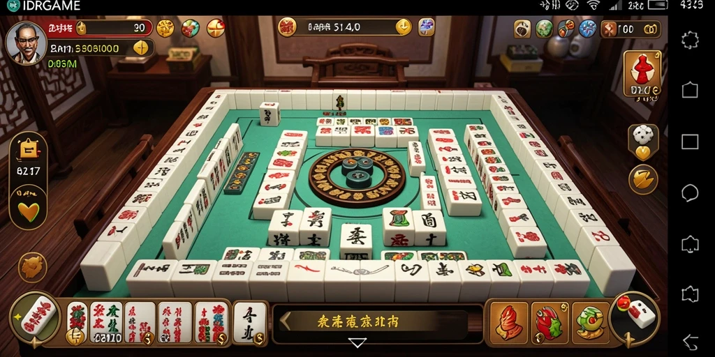 Tampilan gameplay Mahjong yang menarik dan penuh tantangan.