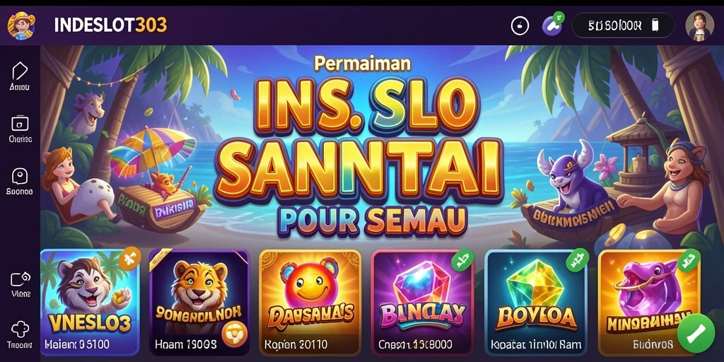 Tampilan gameplay santai dengan tema slot yang menarik.