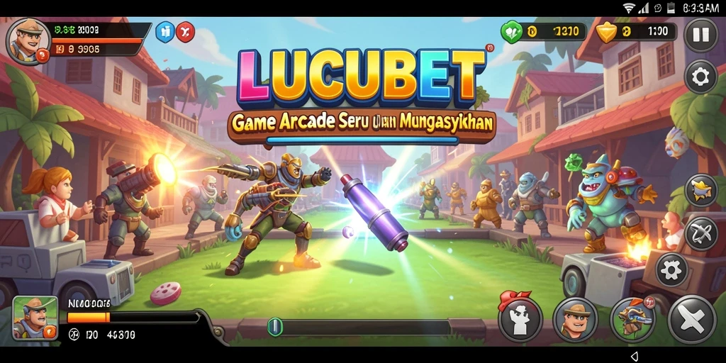 Screenshot gameplay LUCUBET yang menunjukkan aksi seru dan menantang.