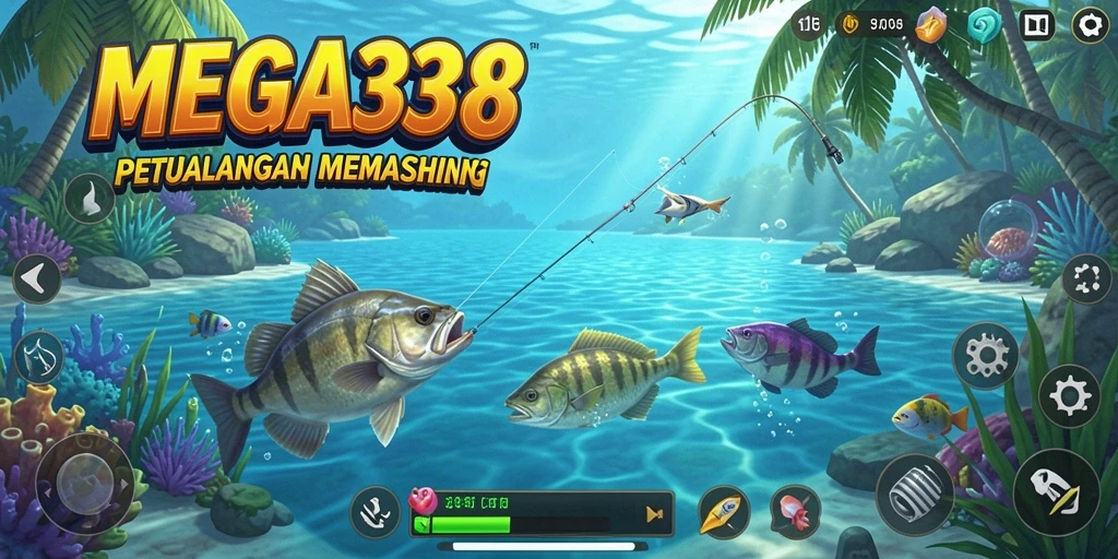 Tangkapan ikan yang menakjubkan dalam gameplay MEGA338.