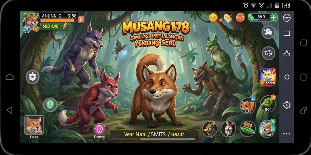 Tampilan gameplay MUSANG178 yang menarik dan penuh warna.