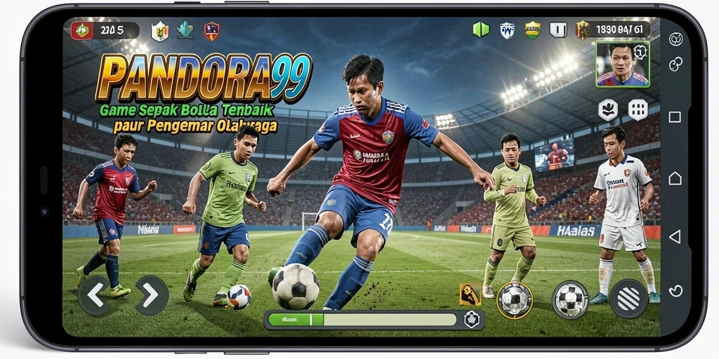 Tangkapan layar utama PANDORA99 menampilkan aksi menarik dalam sebuah pertandingan sepak bola.