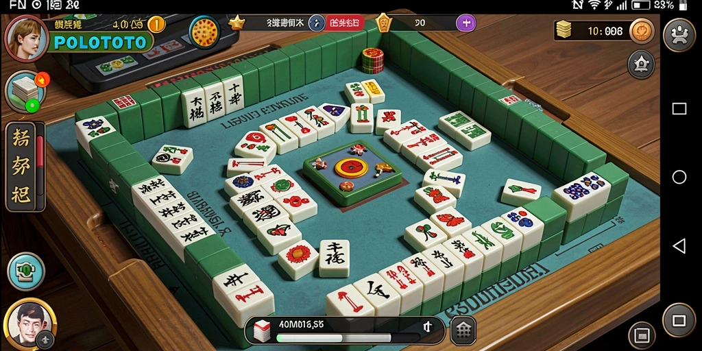 Tampilan gameplay POLOTOTO yang seru dan mendebarkan saat bermain Mahjong.