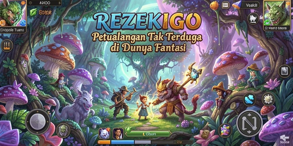 Tampilan gameplay seru dari REZEKIGO dengan grafis menarik.