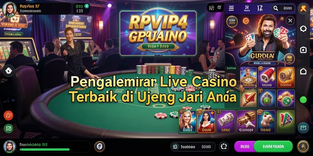 Tampilan gameplay RPVIP4 yang menarik dengan dealer langsung.