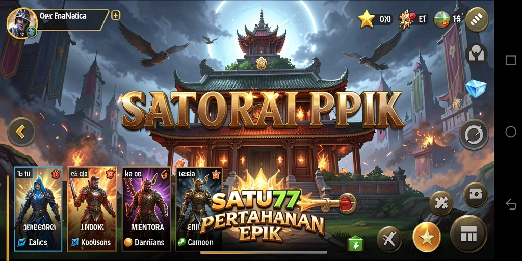 Tampilan gameplay SATU77 yang menegangkan dan penuh aksi.