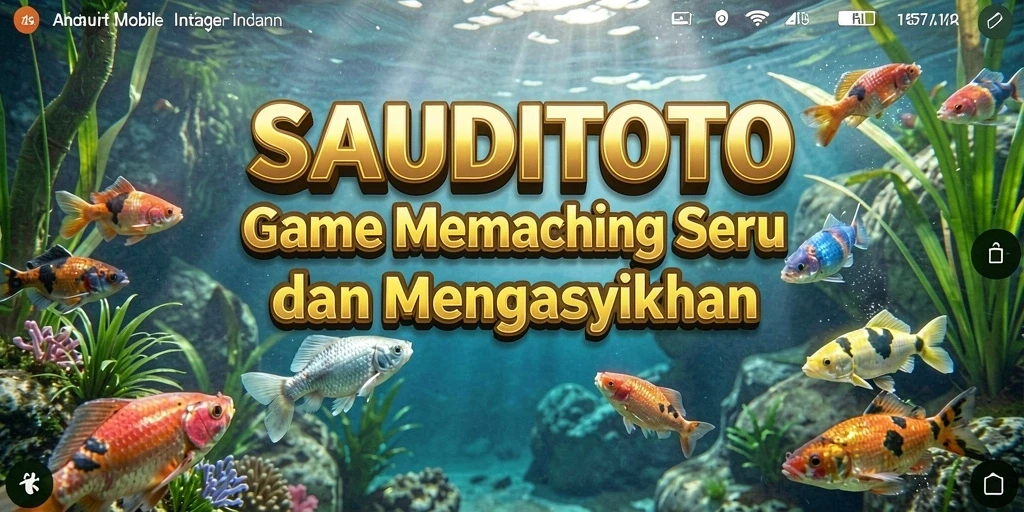 Tampilan gameplay SAUDITOTO yang menarik saat memancing.