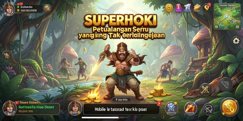 Screenshot gameplay <strong>SUPERHOKI</strong> menampilkan petualangan seru di dunia yang penuh tantangan.